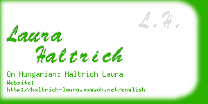 laura haltrich business card